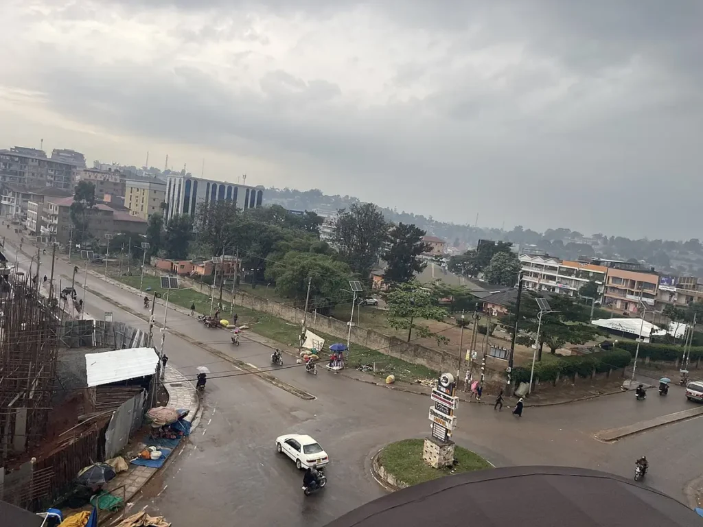 Aerial view of Mbarara town in western Uganda