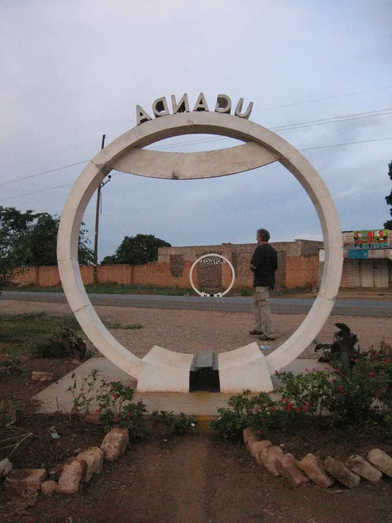 Equator monument ring beside the Kampala to Masaka road
