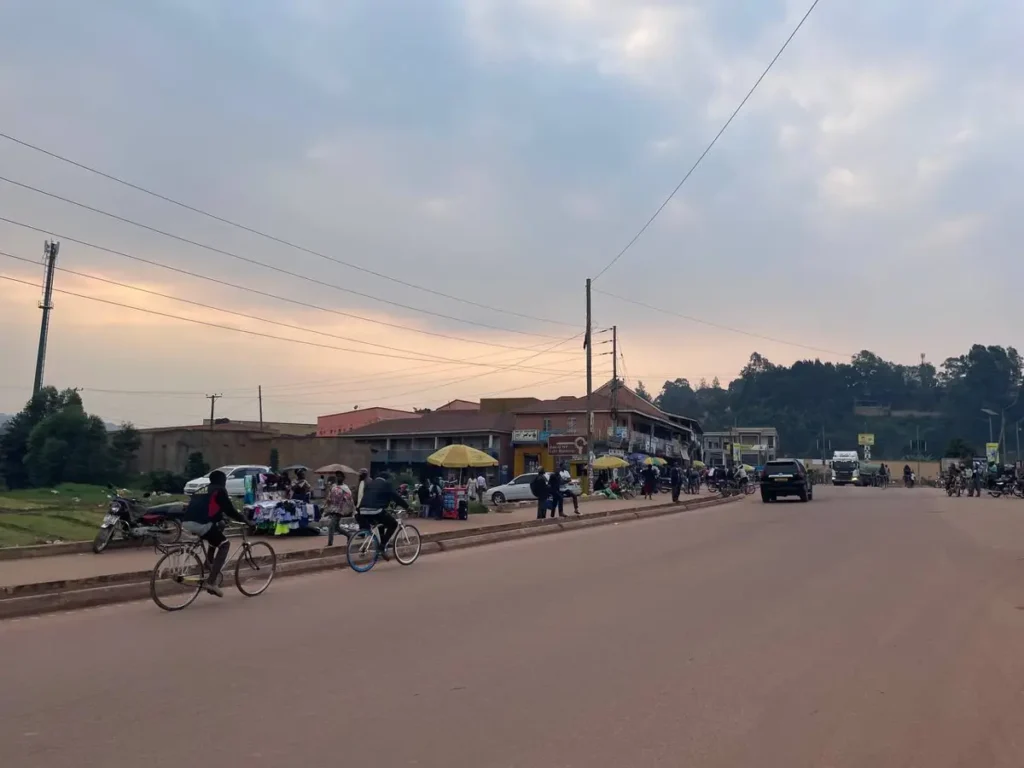 The Katuna road leaving Kabale towards the Rwanda border