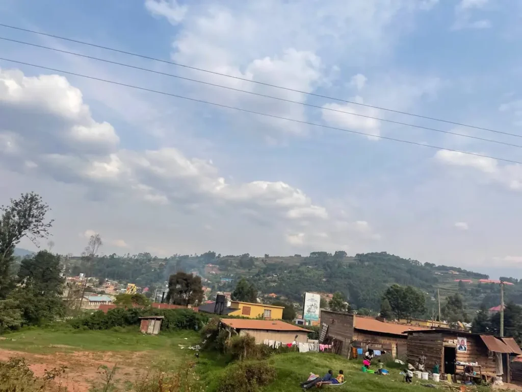 View over Kabale town and the surrounding hills