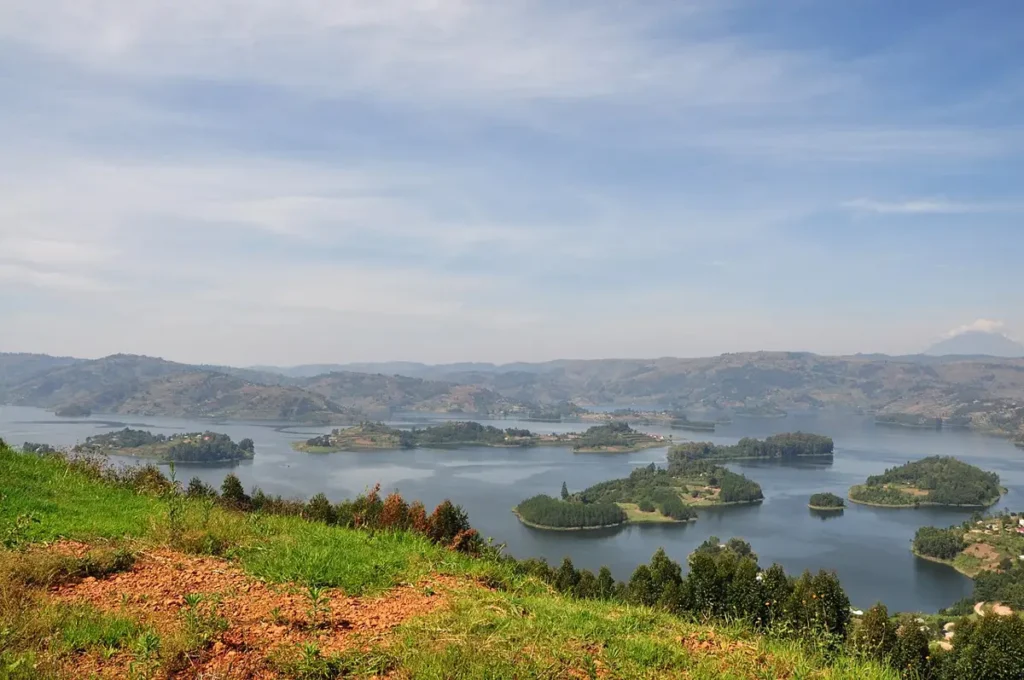 Islands and terraced hills of Lake Bunyonyi