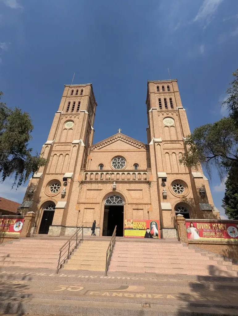 Front of Lubaga Cathedral, the Catholic cathedral of Kampala