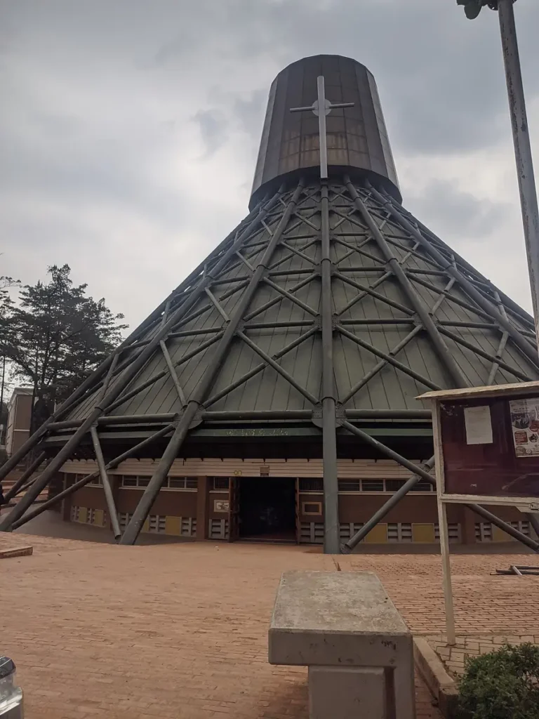 Basilica of the Uganda Martyrs at Namugongo with its conical roof